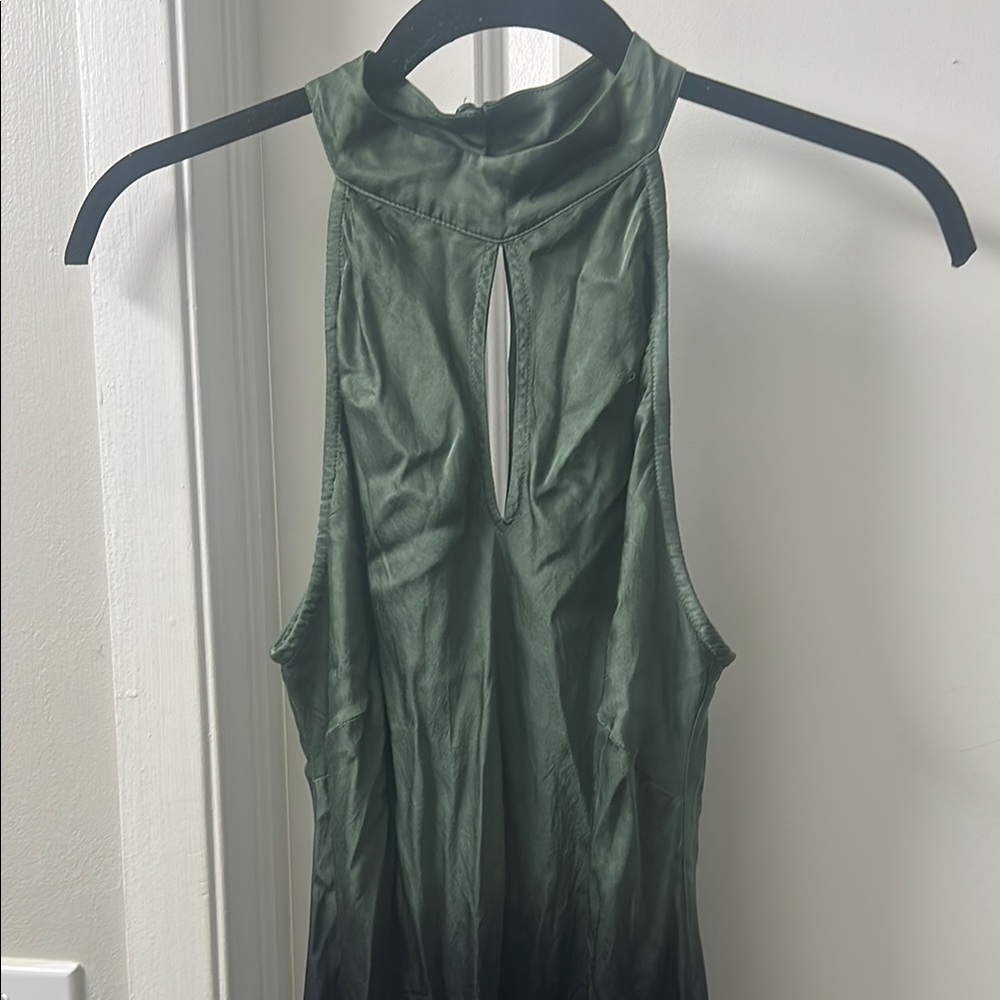 Young Fabulous & Broke Green and Black Sleeveless Evening Dress